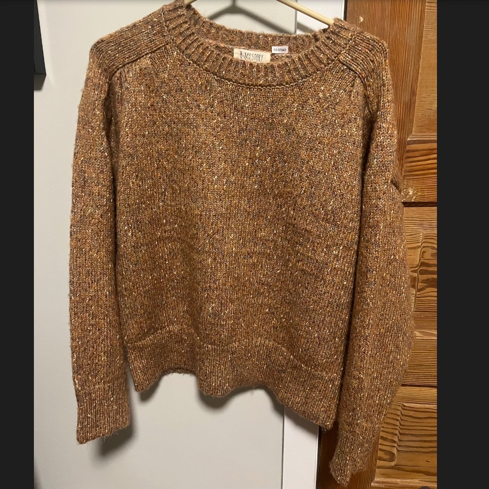 Multicolour mixed yarn sweater / size L / like new